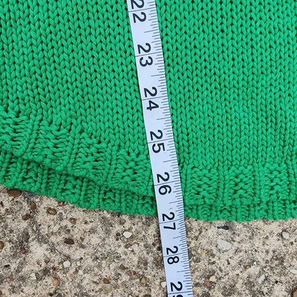 Lauren Ralph Lauren Womens Size XL Cable Knit Sweater Green Longer‎ Length  BoxC - Picture 7 of 7